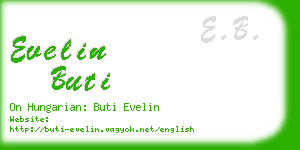 evelin buti business card